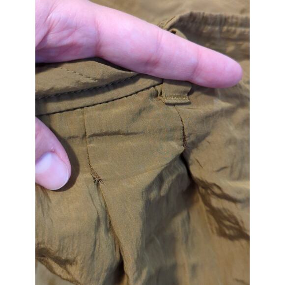 RTR Madewell Green Wide Leg High Rise Pleated Drapey Loose Cargo Pants Size 12 - Picture 10 of 13